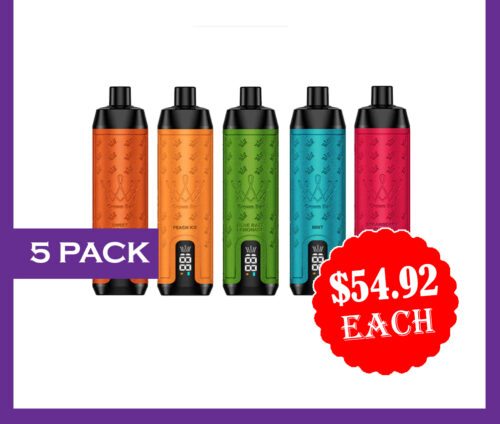 ALFAKHER CROWN BAR - 15000 PUFFS - 5 PACK