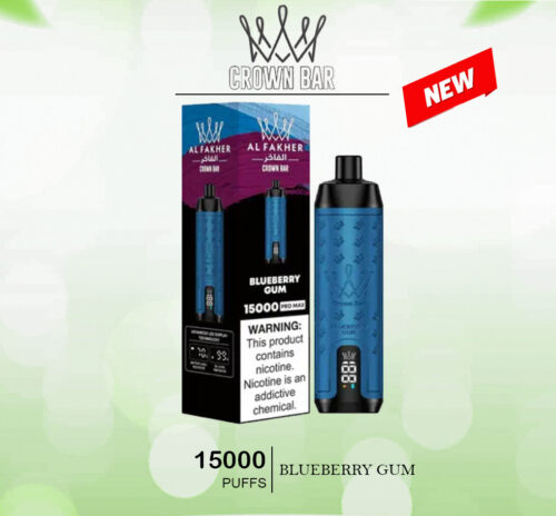 ALFAKHER CROWN BAR - BLUEBERRY GUM - 15000 PUFFS