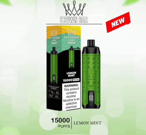 ALFAKHER CROWN BAR - LEMON MINT - 15000 PUFFS ALFAKHER CROWN BAR - LEMON MINT - 15000 PUFFS