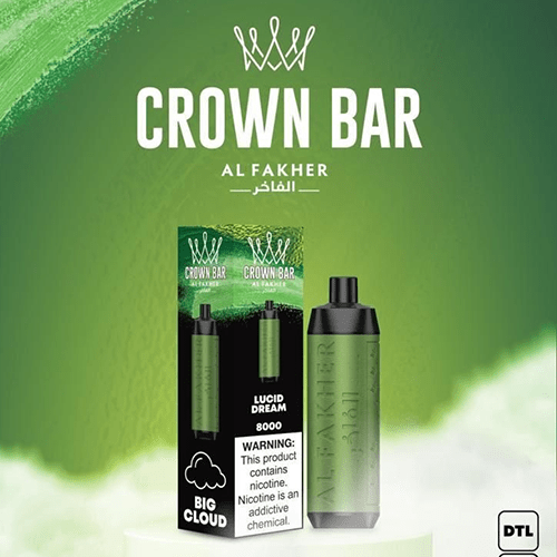 ALFAKHER CROWN BAR LUCID DREAM - 8000 PUFFS