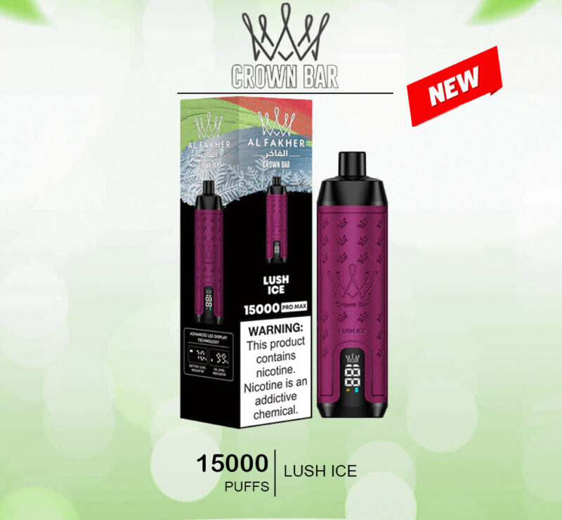 ALFAKHER CROWN BAR - LUSH ICE- 15000 PUFFS