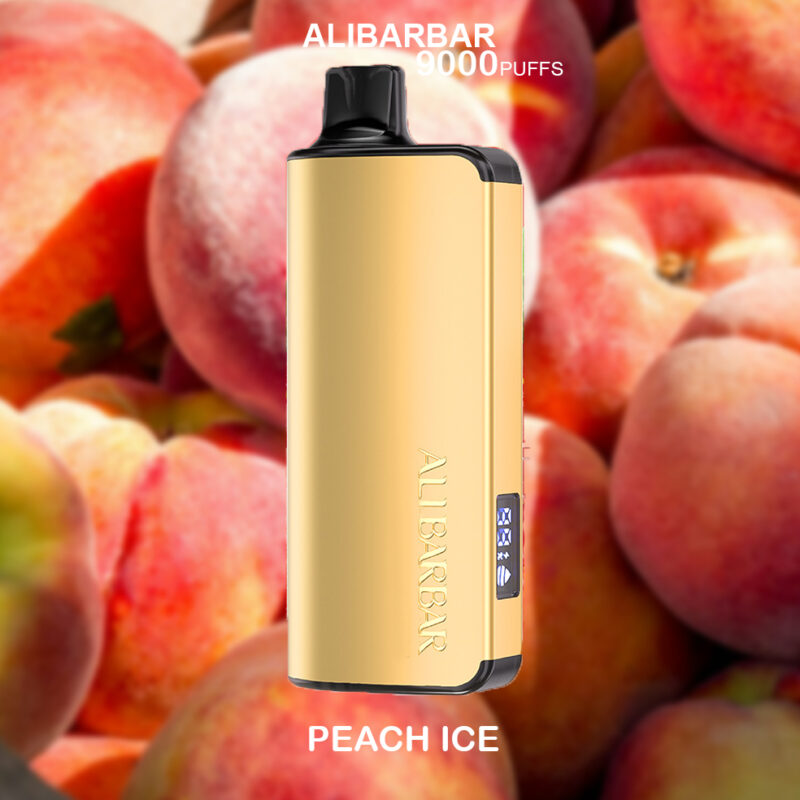 ALIBARBAR INGOT - PEACH ICE - 9000 PUFFS ALIBARBAR INGOT - PEACH ICE - 9000 PUFFS
