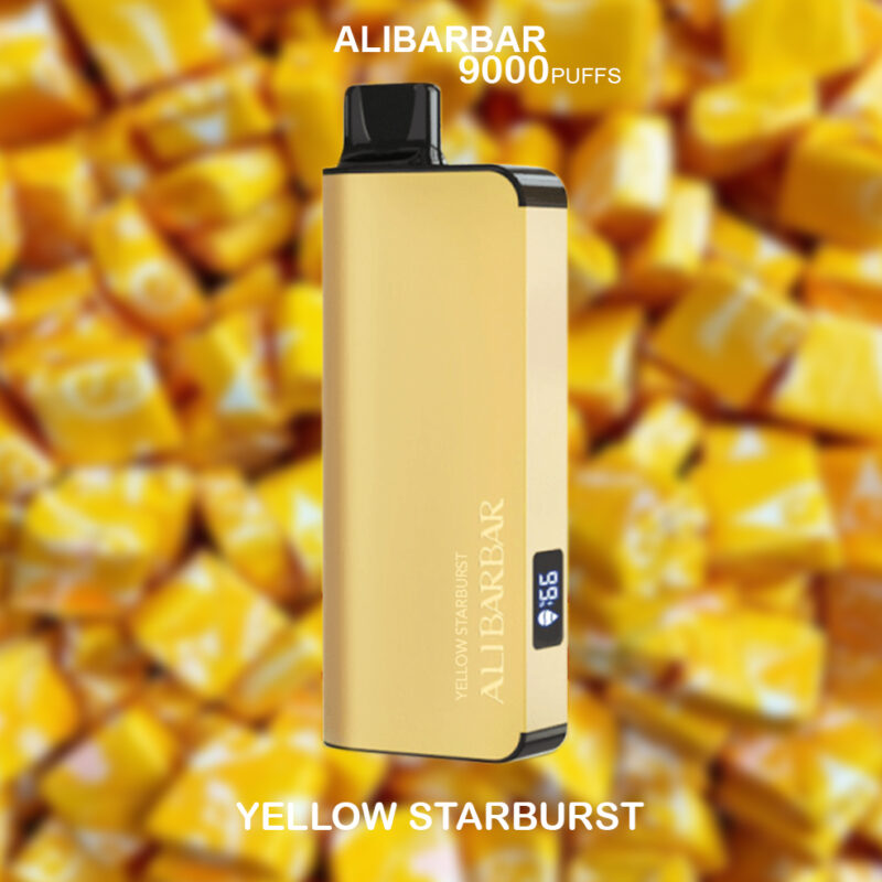 ALIBARBAR INGOT YELLOW STARBURST - 9000 PUFFS ALIBARBAR INGOT YELLOW STARBURST - 9000 PUFFS