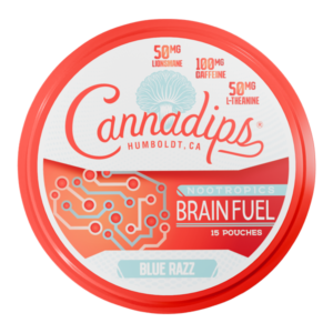 Blue Razz CANNADIPS Brain Fuel Pouches