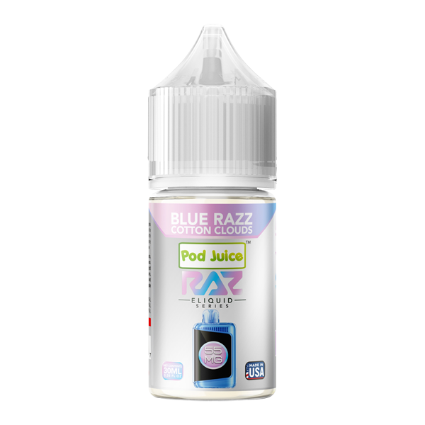 Blue Razz Cotton Clouds RAZ X Pod Juice Blue Razz Cotton Clouds RAZ X Pod Juice
