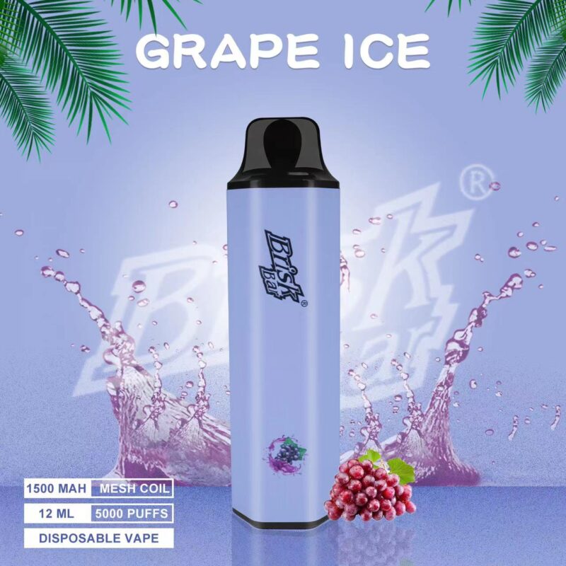 BRISK BAR GRAPE ICE – 5000 PUFFS BRISK BAR GRAPE ICE – 5000 PUFFS