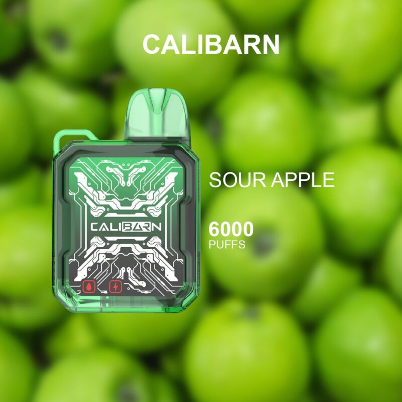 CALIBARN SOUR APPLE - 6000 PUFFS