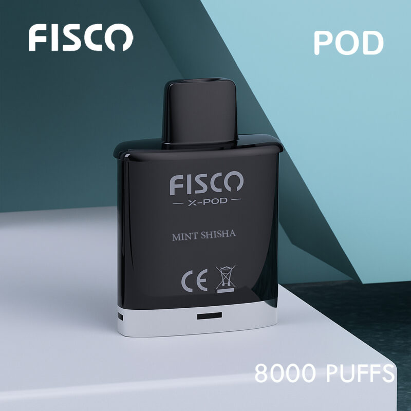 FISCO XPOD MINT SHISHA - 8000 PUFFS (POD ONLY)