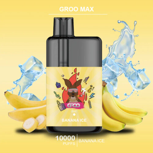 GROO MAX - BANANA ICE- 10000 PUFFS