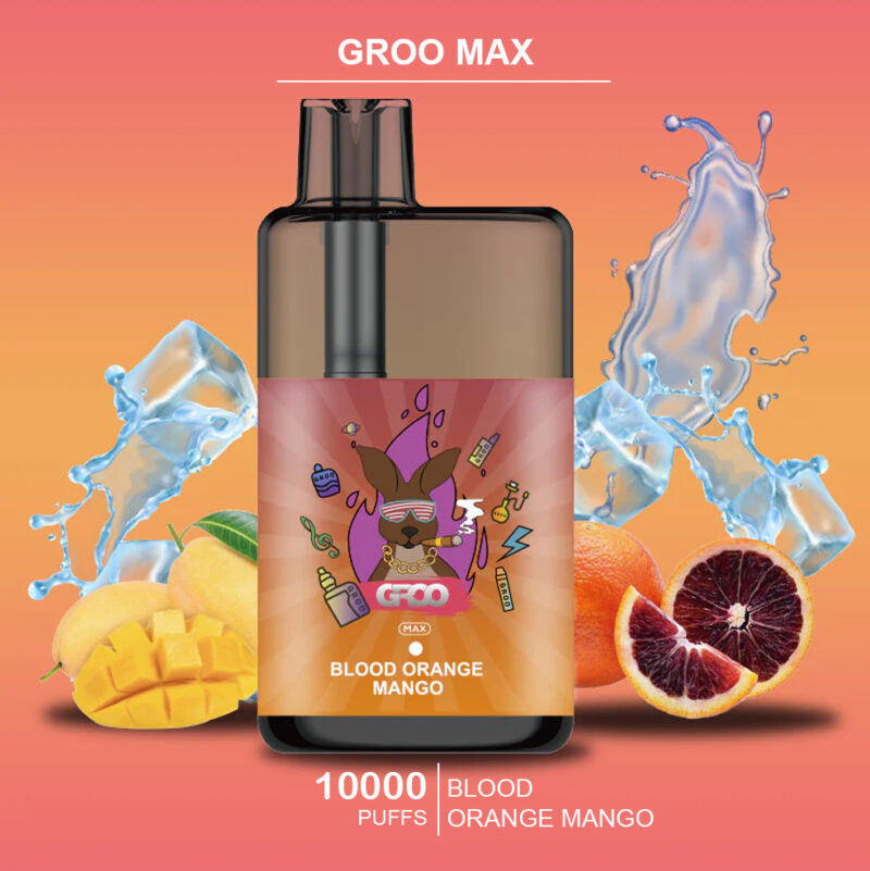 GROO MAX - BLOOD ORANGE MANGO - 10000 PUFFS GROO MAX - BLOOD ORANGE MANGO - 10000 PUFFS