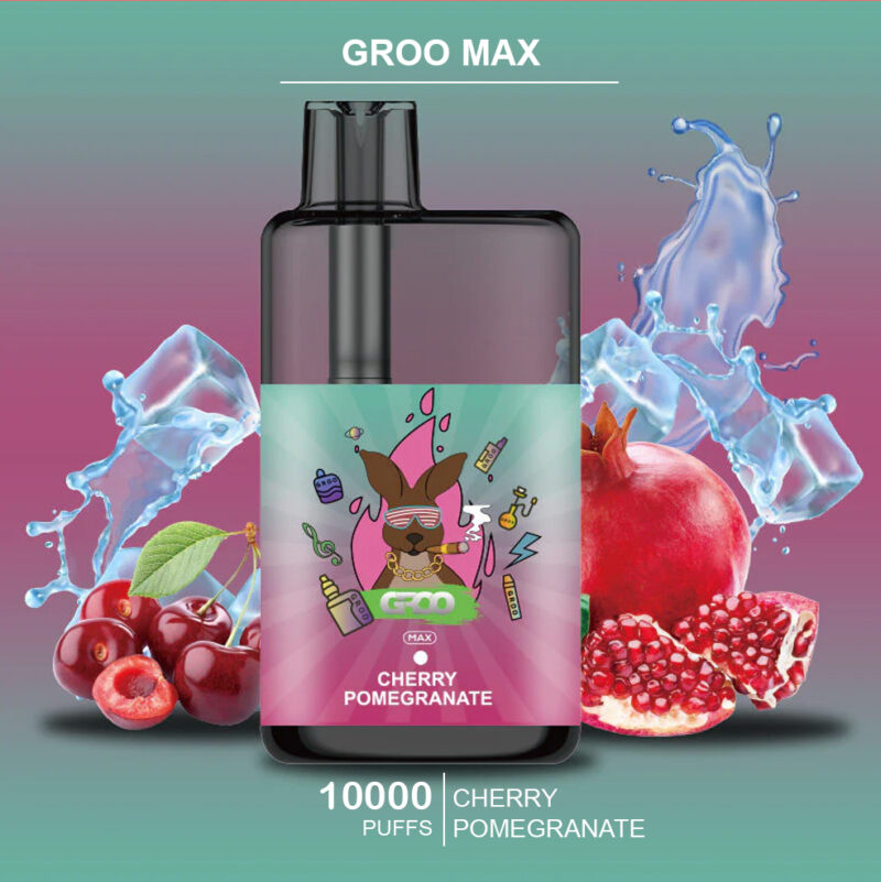GROO MAX -CHERRY POMEGRANATE- 10000 PUFFS GROO MAX -CHERRY POMEGRANATE- 10000 PUFFS