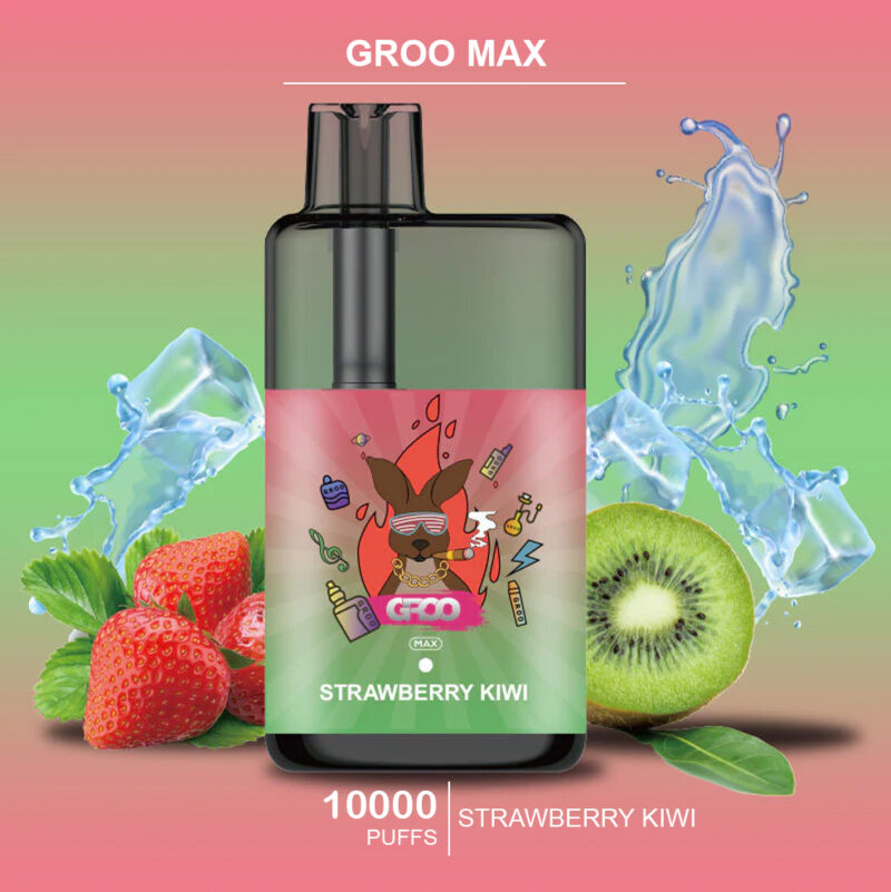 GROO MAX - STRAWBERRY KIWI - 10000 PUFFS GROO MAX - STRAWBERRY KIWI - 10000 PUFFS