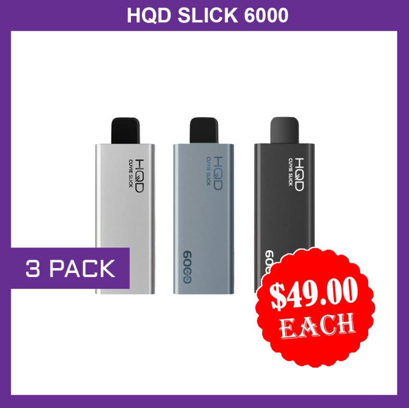 HQD SLICK - 3 PACK- 6000 PUFFS HQD SLICK - 3 PACK- 6000 PUFFS