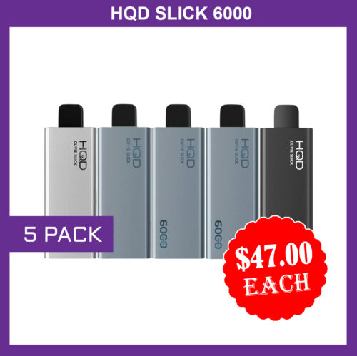 HQD SLICK - 5 PACK- 6000 PUFFS