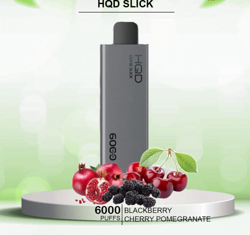 HQD SLICK BLACKBERRY CHERRY POMEGRANATE - 6000 PUFFS