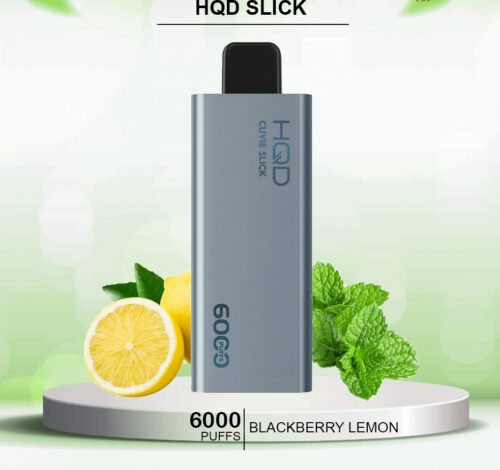 HQD SLICK BLACKBERRY LEMON- 6000 PUFFS
