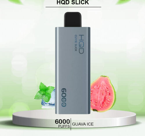 HQD SLICK GUAVA ICE - 6000 PUFFS