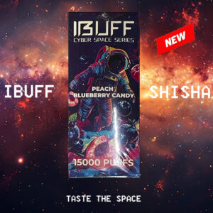 IBUFF SHISHA - PEACH BLUEBERRY CANDY- 15000 PUFFS