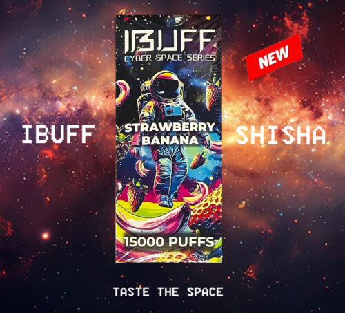 IBUFF SHISHA - STRAWBERRY BANANA - 15000 PUFFS