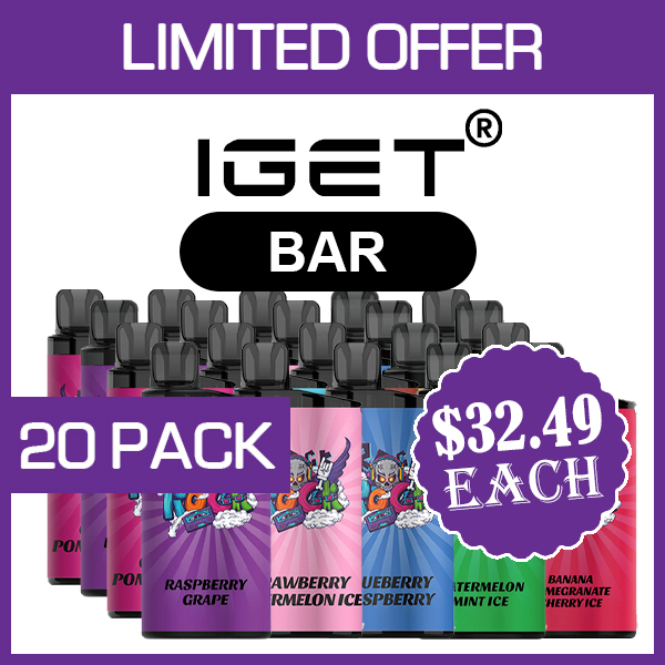 IGET BAR – 3500 PUFFS – 20 PACK