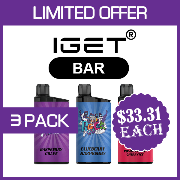 IGET BAR – 3500 PUFFS – 3 PACK