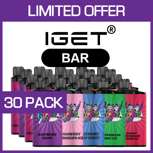 IGET BAR – 3500 PUFFS – 30 PACK IGET BAR – 3500 PUFFS – 30 PACK