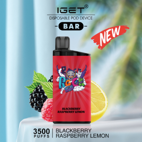 IGET BAR BLACKBERRY RASPBERRY LEMON – 3500 PUFFS IGET BAR BLACKBERRY RASPBERRY LEMON – 3500 PUFFS