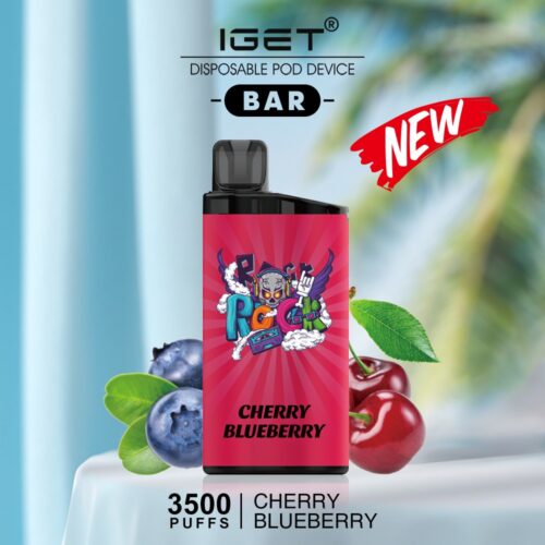 IGET BAR CHERRY BLUEBERRY – 3500 PUFFS IGET BAR CHERRY BLUEBERRY – 3500 PUFFS