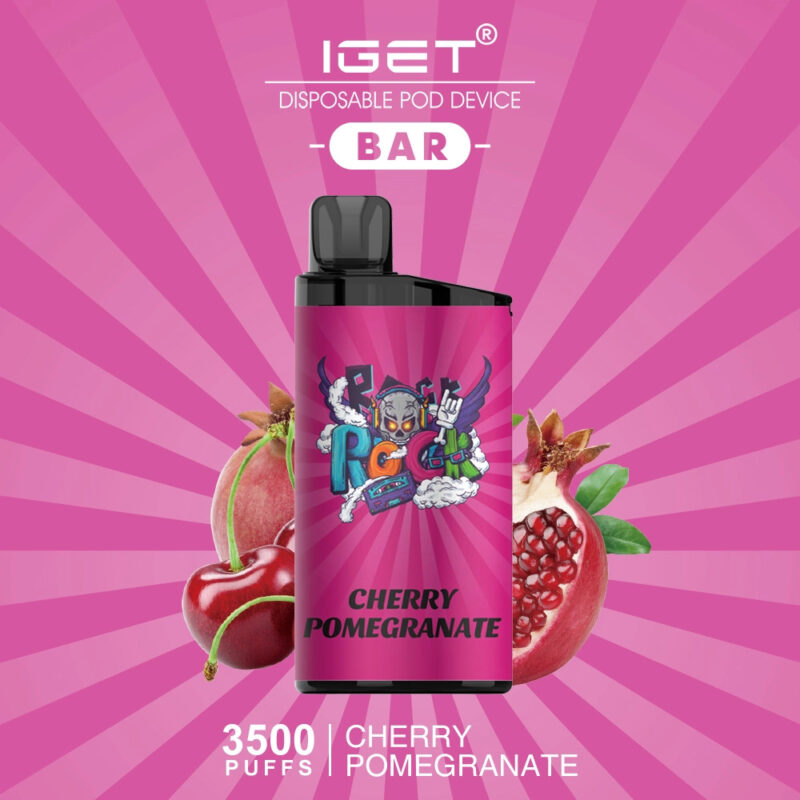 IGET BAR CHERRY POMEGRANATE – 3500 PUFFS IGET BAR CHERRY POMEGRANATE – 3500 PUFFS