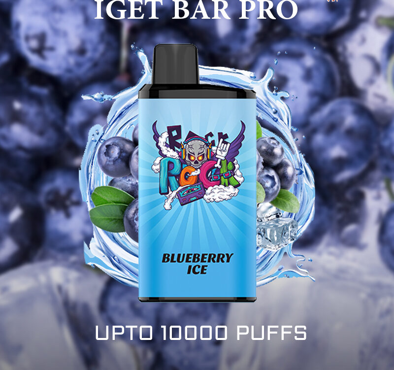 IGET BAR PRO - BLUEBERRY ICE - 10000 PUFFS IGET BAR PRO - BLUEBERRY ICE - 10000 PUFFS