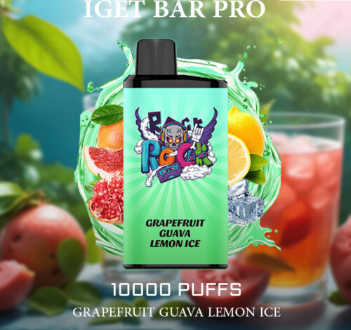 IGET BAR PRO - GRAPEFRUIT GUAVA LEMON ICE - 10000 PUFFS IGET BAR PRO - GRAPEFRUIT GUAVA LEMON ICE - 10000 PUFFS