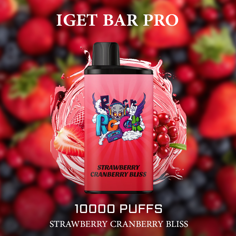 IGET BAR PRO STRAWBERRY CRANBERRY BLISS - 10000 PUFFS