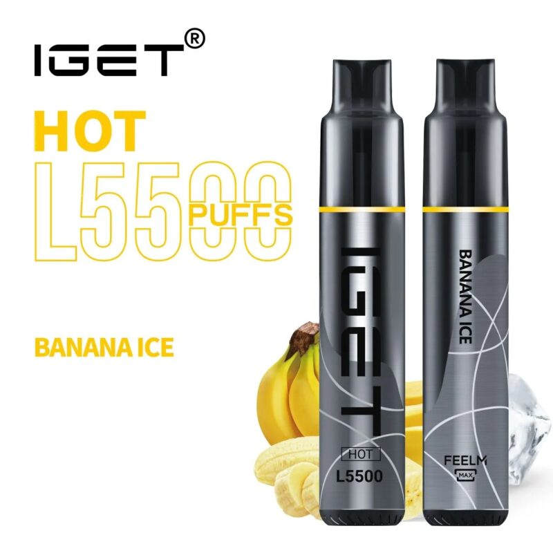 IGET HOT BANANA ICE – 5500 PUFFS IGET HOT BANANA ICE – 5500 PUFFS