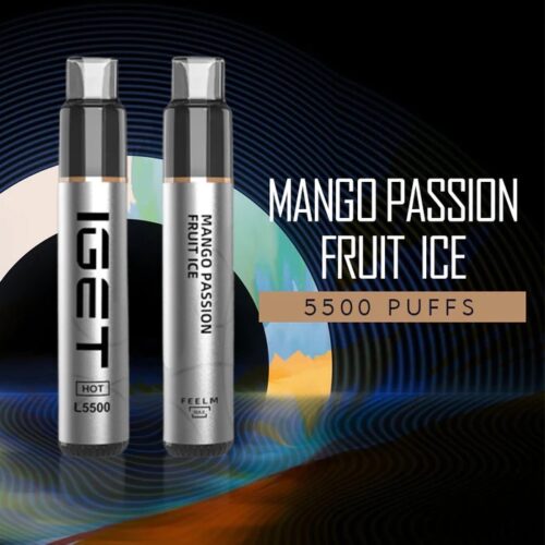 IGET HOT MANGO PASSION FRUIT ICE – 5500 PUFFS IGET HOT MANGO PASSION FRUIT ICE – 5500 PUFFS