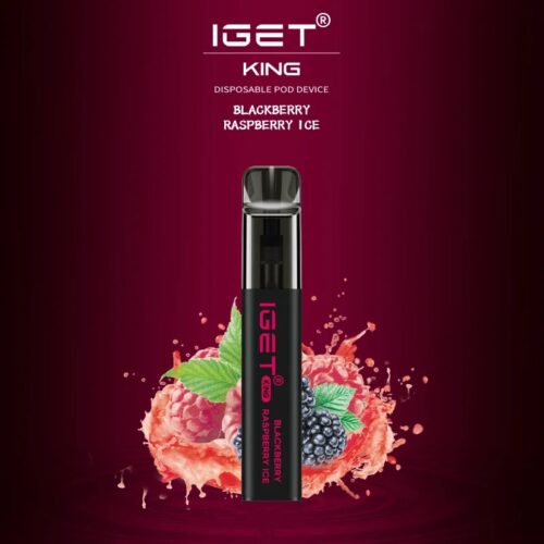 IGET KING BLACKBERRY RASPBERRY ICE – 2600 PUFFS