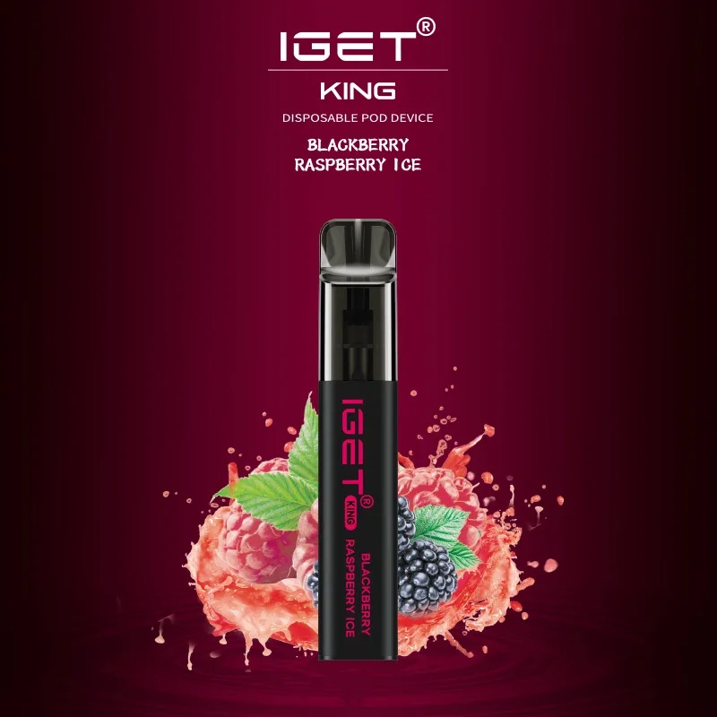 IGET KING BLACKBERRY RASPBERRY ICE – 2600 PUFFS