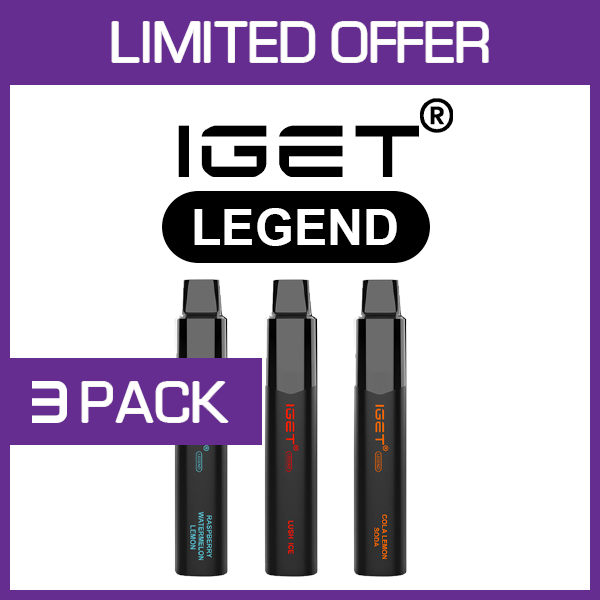 IGET LEGEND – 4000 PUFFS – 3 PACK | IGET Australia