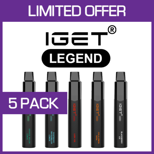 IGET LEGEND – 4000 PUFFS – 5 PACK | IGET Australia