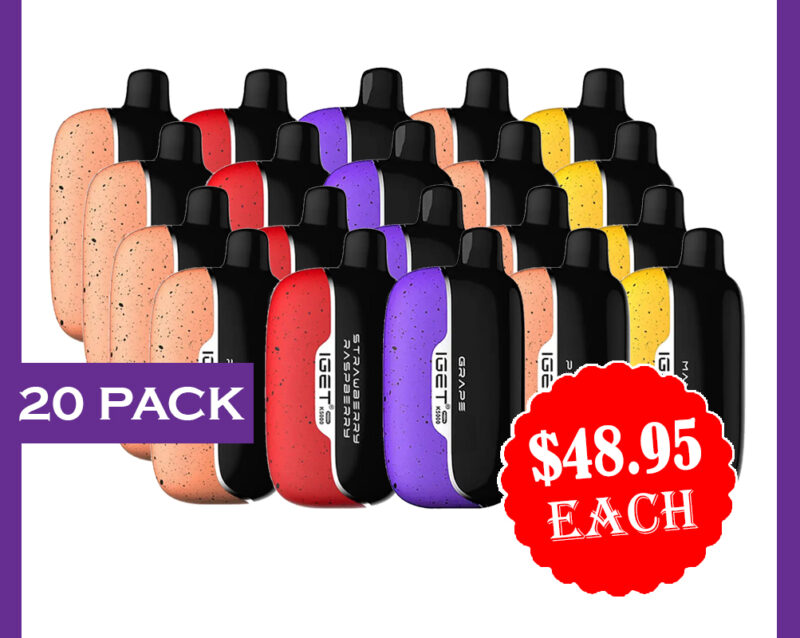 IGET MOON 5000 PUFFS - 20 PACK