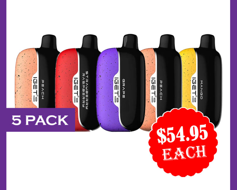 IGET MOON 5000 PUFFS - 5 PACK IGET MOON 5000 PUFFS - 5 PACK