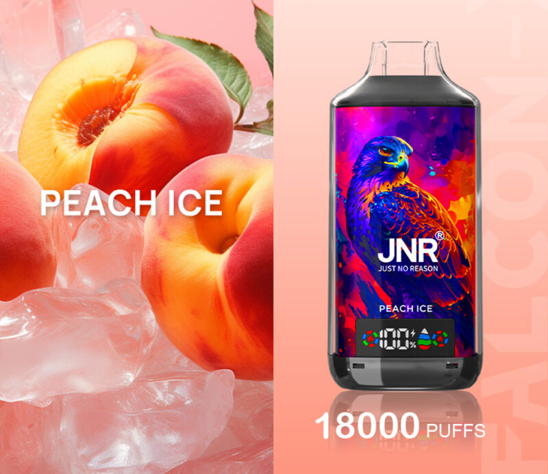 JNR FALCON -X PEACH ICE - 18000 PUFFS JNR FALCON -X PEACH ICE - 18000 PUFFS