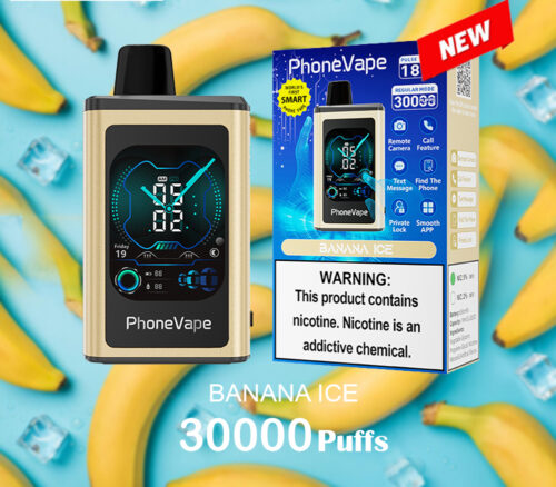 JNR PhoneVape BANANA ICE - 30000 PUFFS JNR PhoneVape BANANA ICE - 30000 PUFFS
