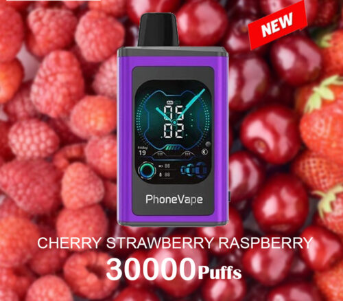 JNR PhoneVape CHERRY STRAWBERRY RASPBERRY - 30000 PUFFS JNR PhoneVape CHERRY STRAWBERRY RASPBERRY - 30000 PUFFS