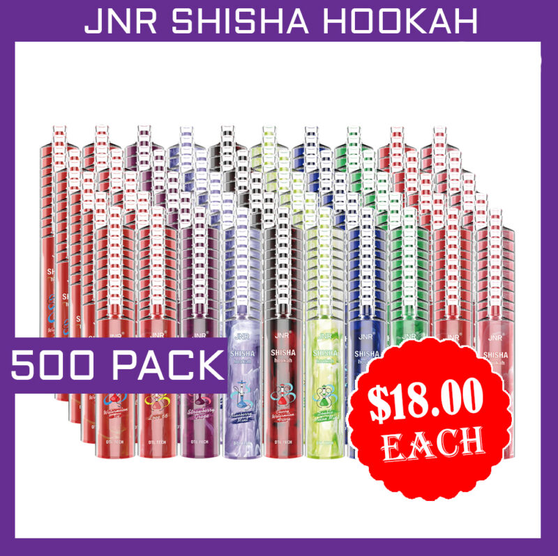 JNR SHISHA HOOKAH - 12000 PUFFS - 500 PACK
