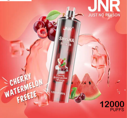 JNR SHISHA HOOKAH - CHERRY WATERMELON FREEZE - 12000 PUFFS