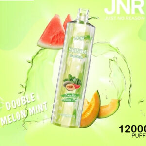 JNR SHISHA HOOKAH - DOUBLE MELON MINT - 12000 PUFFS