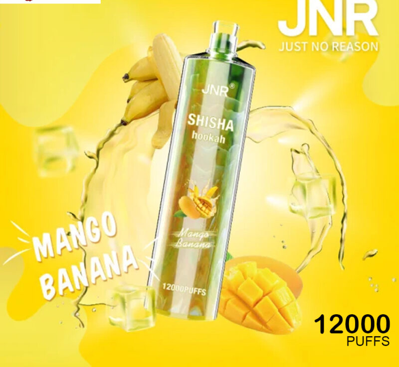 JNR SHISHA HOOKAH - MANGO BANANA - 12000 PUFFS JNR SHISHA HOOKAH - MANGO BANANA - 12000 PUFFS