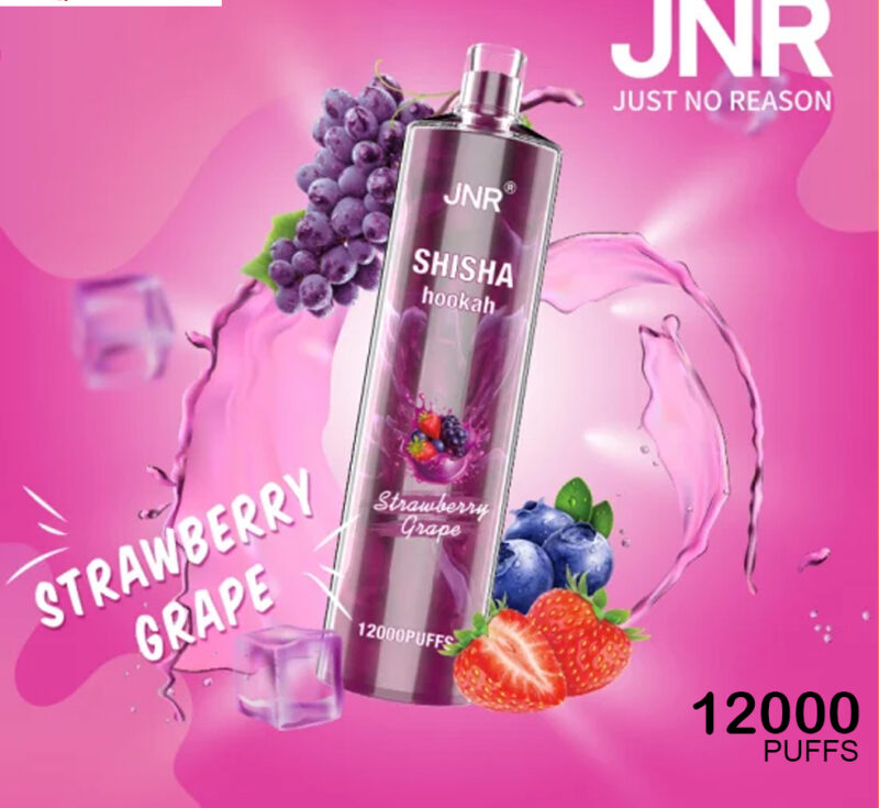JNR SHISHA HOOKAH - STRAWBERRY GRAPE - 12000 PUFFS