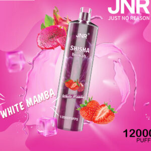 JNR SHISHA HOOKAH - WHITE MAMBA - 12000 PUFFS