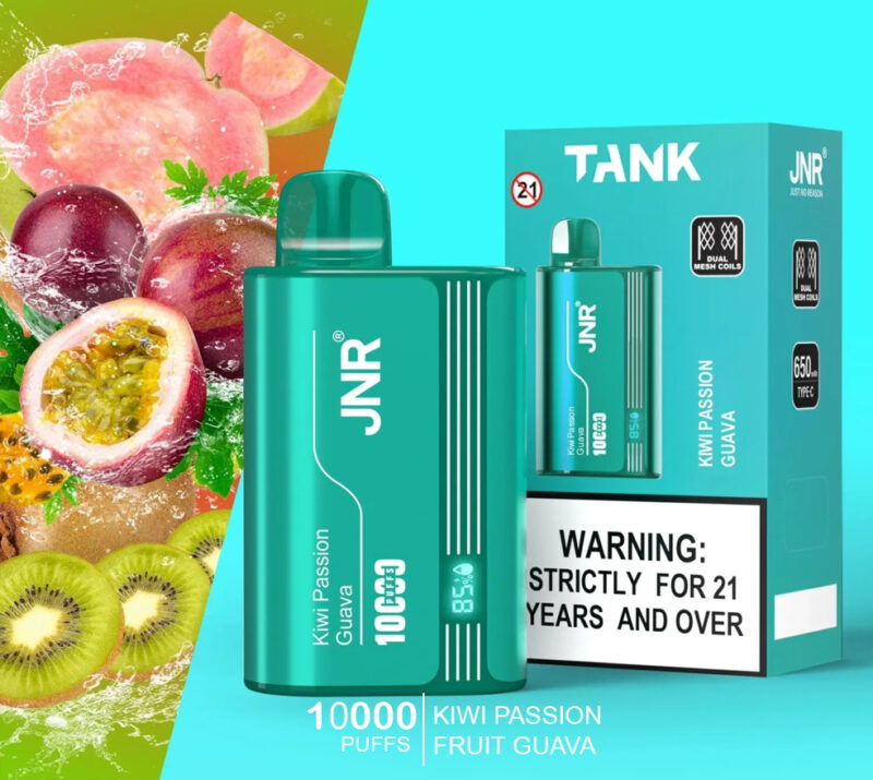JNR TANK - KIWI PASSION FRUIT GUAVA - 10000 PUFFS JNR TANK - KIWI PASSION FRUIT GUAVA - 10000 PUFFS